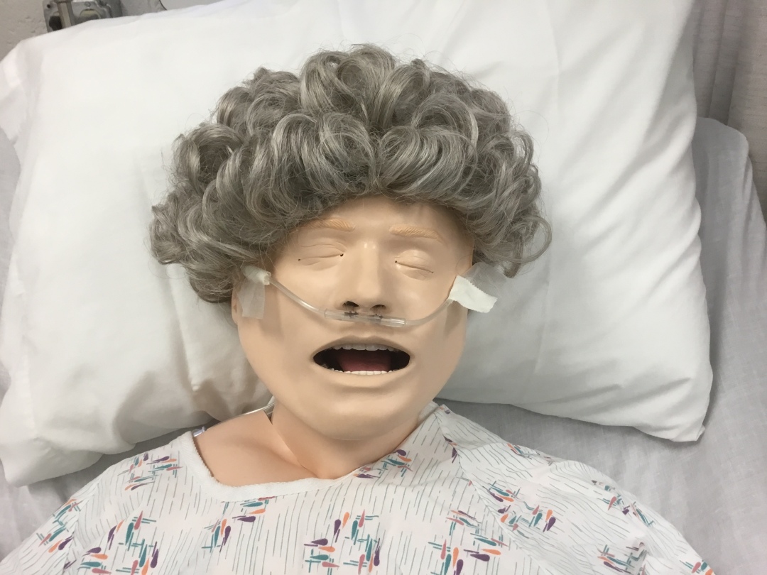 Thelma the nursing simulation dummy